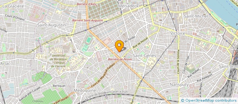 localisation de l'entreprise MANDARINE BLEUE  BORDEAUX