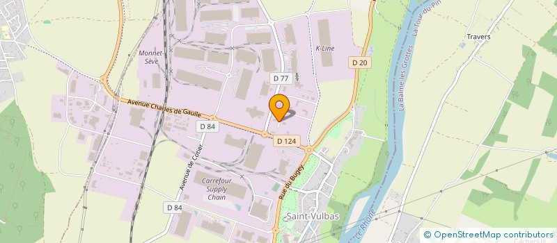 localisation de l'entreprise MANDARINE-SERVICES à SAINT-VULBAS