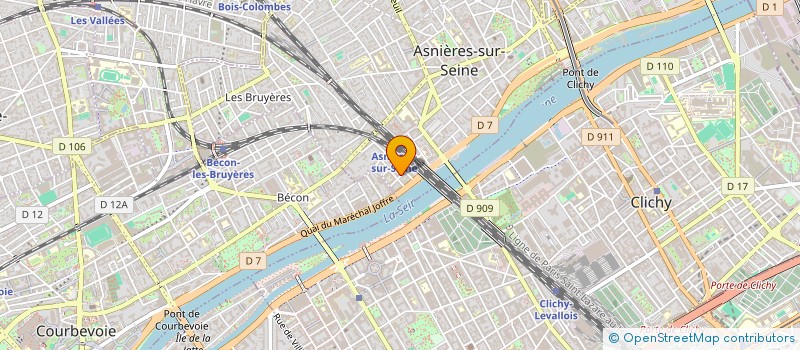 localisation de l'entreprise MANDATEX  ASNIERES-SUR-SEINE