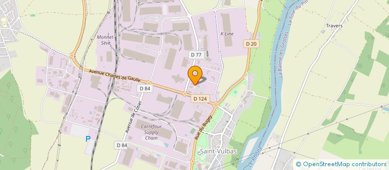 localisation de l'entreprise MANDDEV  SAINT-VULBAS