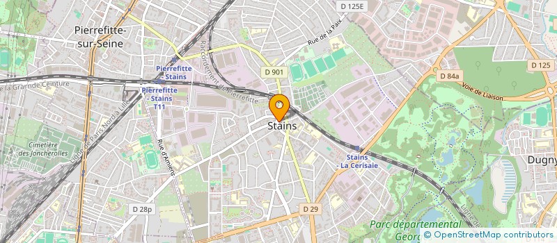 localisation de l'entreprise MANDE-TRANSFERT à STAINS