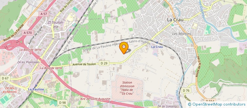 localisation de l'entreprise MANDEL MATERIEL  LA CRAU