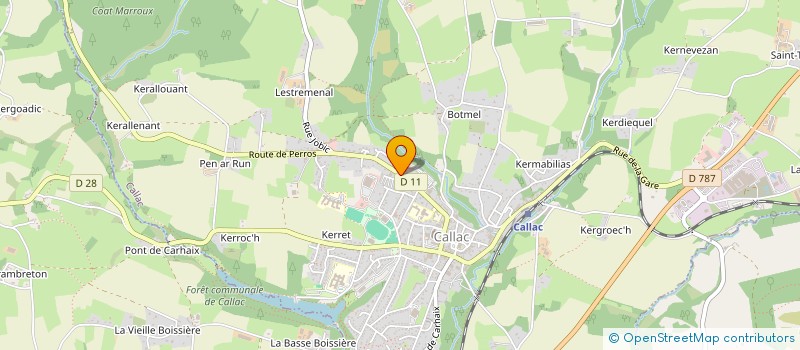 localisation de l'entreprise MANDELA-MADIBA - L'EBENE DYNAMIQUE DE BRETAGNE  CALLAC