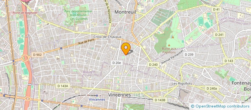 localisation de l'entreprise MANDELA UTOPIA  MONTREUIL