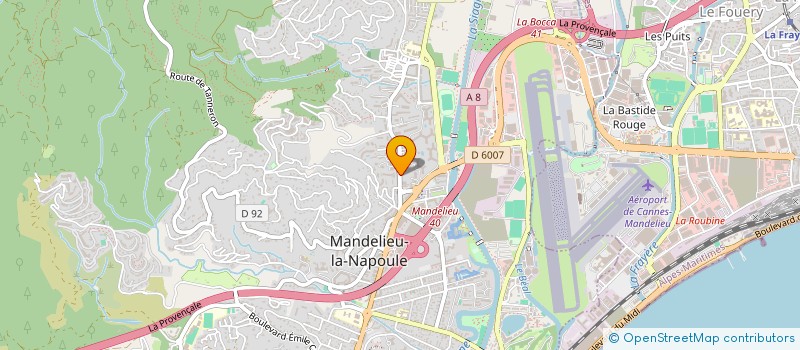 localisation de l'entreprise MANDELIEU à MANDELIEU-LA-NAPOULE