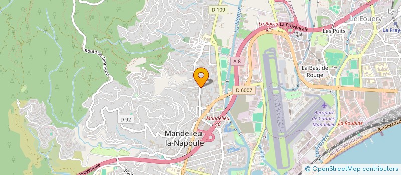 localisation de l'entreprise MANDELIEU NAGE LIBRE (MNL)  MANDELIEU-LA-NAPOULE