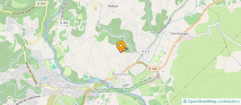 localisation de l'entreprise MANDELLO  ROSIERES