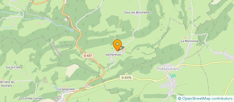 localisation de l'entreprise MANDET FAMILY@VACHERESSE  MONTANDON