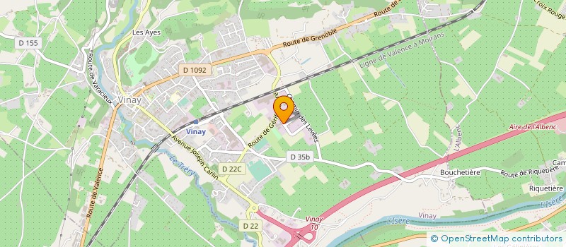 localisation de l'entreprise MANDIER TRANSPORT  VINAY