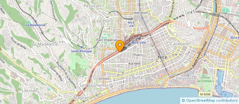 localisation de l'entreprise MANDIL SAS à NICE