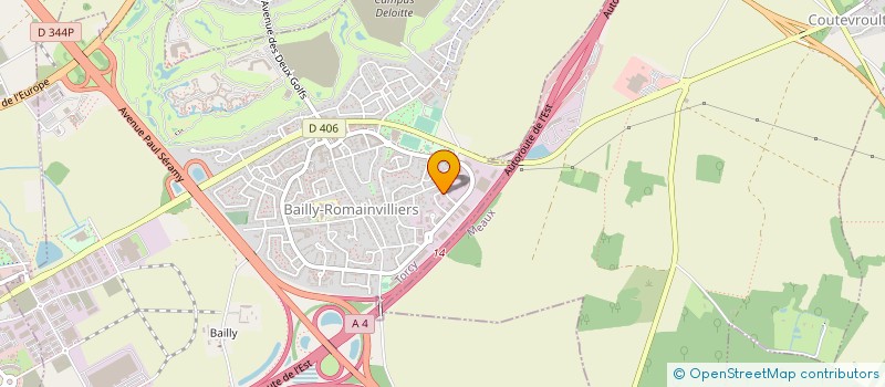 localisation de l'entreprise MANDILYA  BAILLY-ROMAINVILLIERS