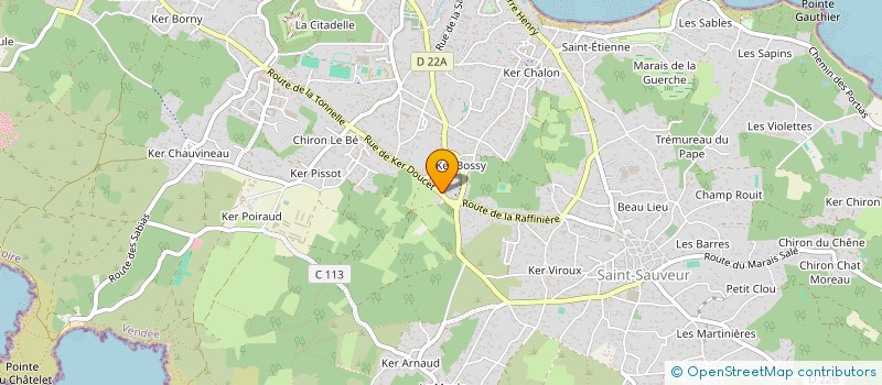 localisation de l'entreprise MANDIN PECHE à L'ILE-D'YEU