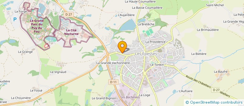 localisation de l'entreprise MANDIN PRO SAS  LES EPESSES