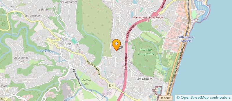 localisation de l'entreprise MANDING'ARTE CAPOEIRA BIOT  BIOT