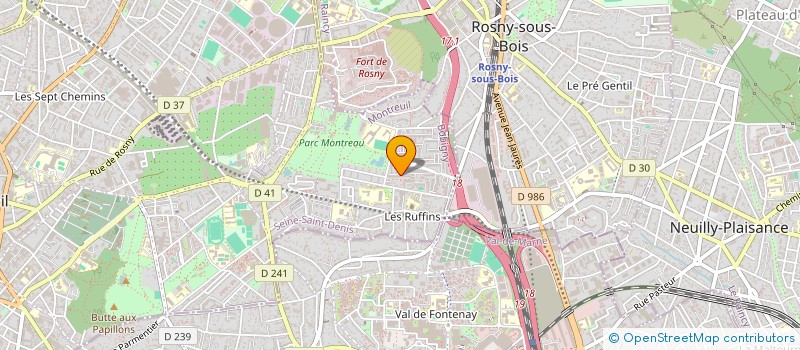 localisation de l'entreprise MANDING-DIATA à MONTREUIL
