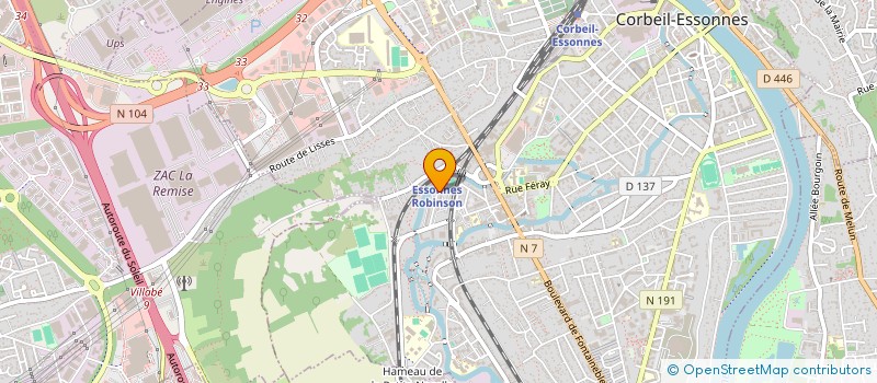 localisation de l'entreprise MANDOLU SYSTEM LABO à CORBEIL-ESSONNES