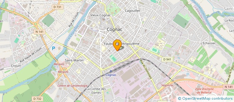 localisation de l'entreprise MANDON CARRELAGES à COGNAC