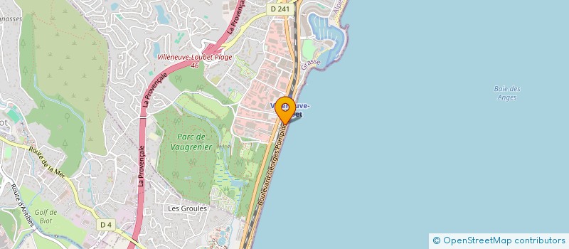 localisation de l'entreprise MANDONNET  VILLENEUVE-LOUBET