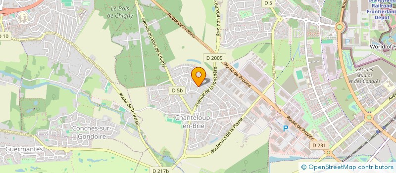 localisation de l'entreprise MANDOTHON1040  CHANTELOUP-EN-BRIE