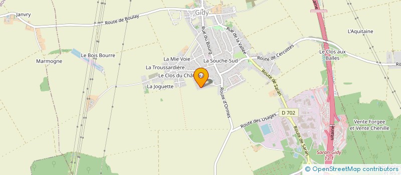 localisation de l'entreprise MANDREUX  GIDY
