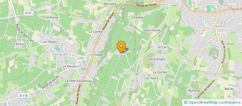 localisation de l'entreprise MANDRILLON EMMANUEL  PORTE DES PIERRES DOREES