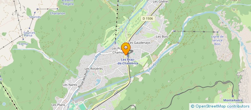 localisation de l'entreprise MANDRILLON SPORTS  CHAMONIX-MONT-BLANC