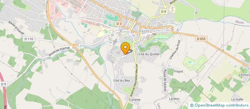 localisation de l'entreprise MANDRON  BAZAS