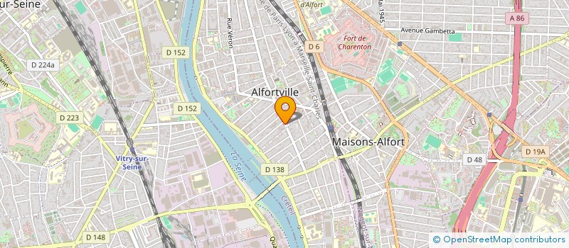 localisation de l'entreprise MANE à ALFORTVILLE