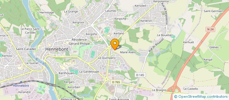 localisation de l'entreprise MANE AVELO  HENNEBONT