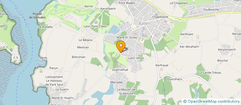 localisation de l'entreprise MANE GUERNEHUE à BADEN