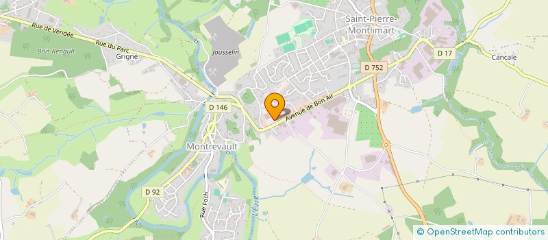 localisation de l'entreprise MANEA à MONTREVAULT-SUR-EVRE