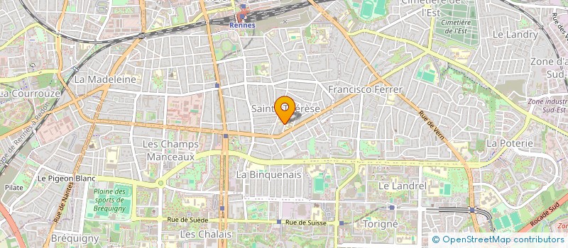 localisation de l'entreprise MANECANTER PTS CHANTEURS ST JEAN STE THE  RENNES