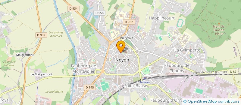 localisation de l'entreprise MANEFI  NOYON