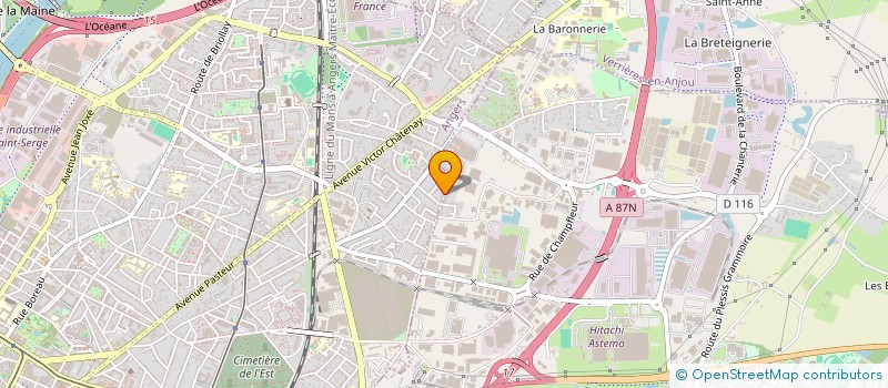 localisation de l'entreprise MANEGE DE LA GAITE à ANGERS