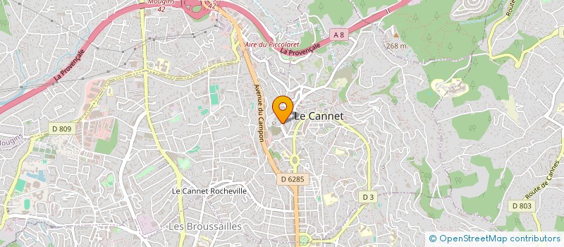 localisation de l'entreprise MANEGES ET LOISIRS à LE CANNET