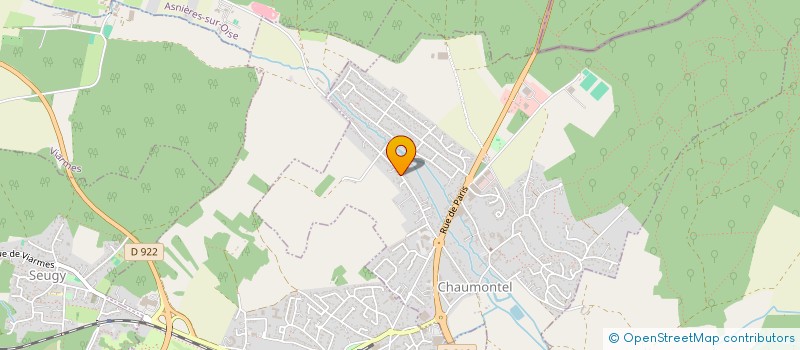 localisation de l'entreprise MANEL  CHAUMONTEL