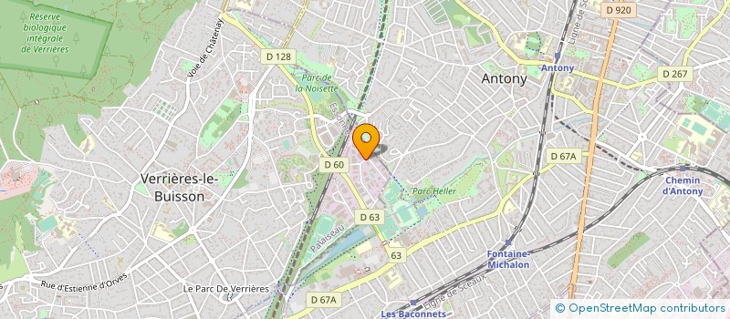 localisation de l'entreprise MANELEC à VERRIERES-LE-BUISSON
