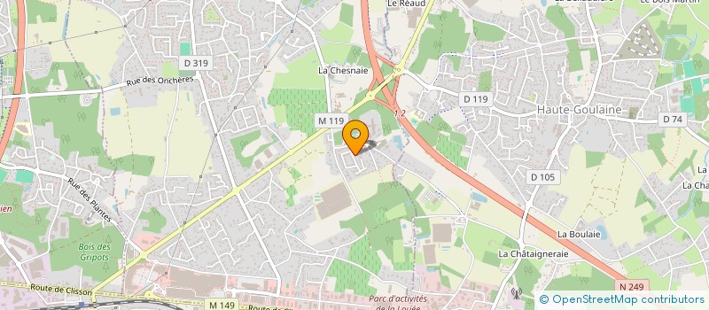 localisation de l'entreprise MANELEC à BASSE-GOULAINE