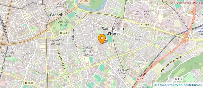 localisation de l'entreprise MANELECT à GRENOBLE