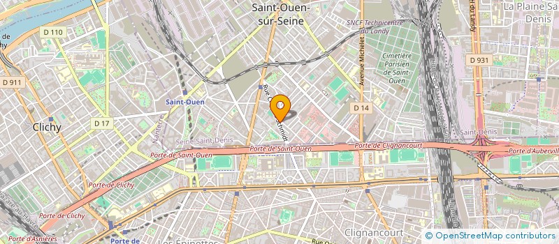 localisation de l'entreprise MANELIAS à SAINT-OUEN-SUR-SEINE