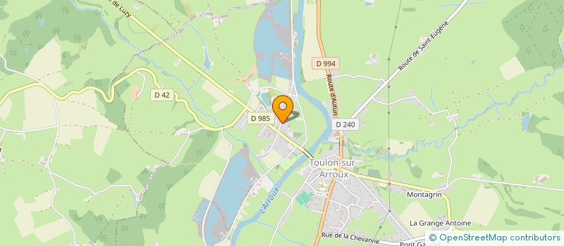 localisation de l'entreprise MANELIC  TOULON-SUR-ARROUX