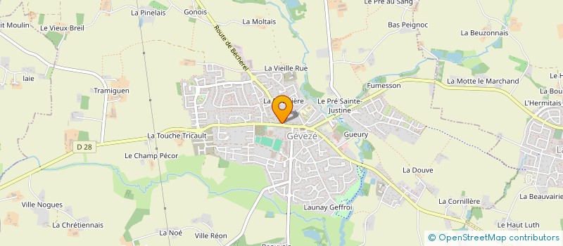 localisation de l'entreprise MANELO  GEVEZE