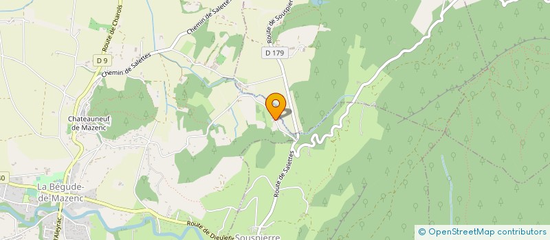localisation de l'entreprise MANENT DESIGN JARDINS à LA BEGUDE-DE-MAZENC