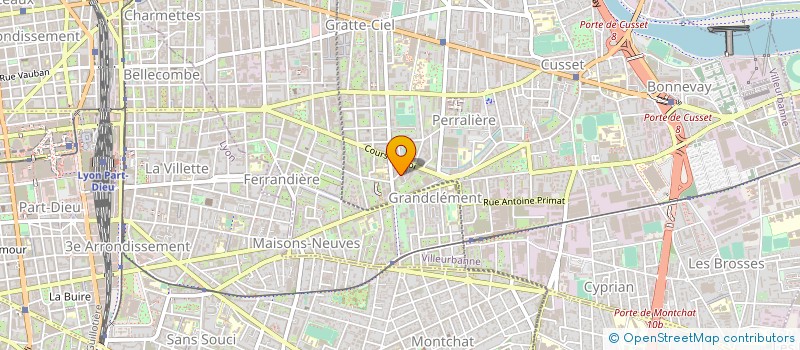 localisation de l'entreprise MANEOM à VILLEURBANNE