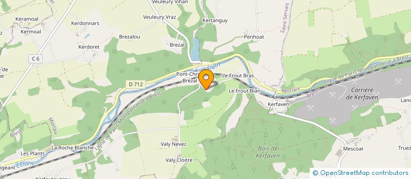 localisation de l'entreprise MANERGO  LA ROCHE-MAURICE