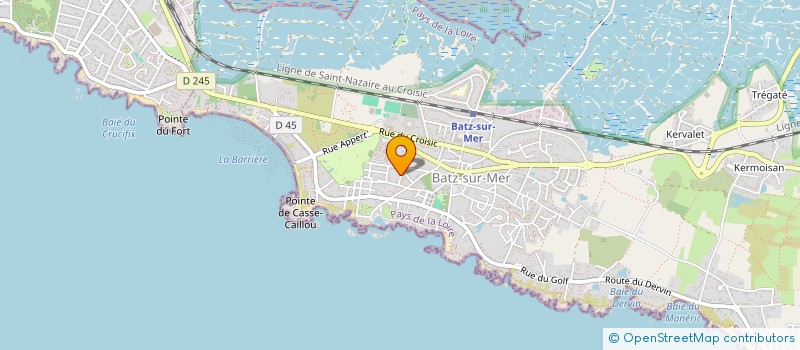 localisation de l'entreprise MANERIK SURF'CLUB  BATZ-SUR-MER