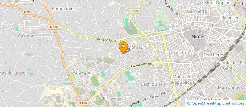 localisation de l'entreprise MANETECH  NIMES