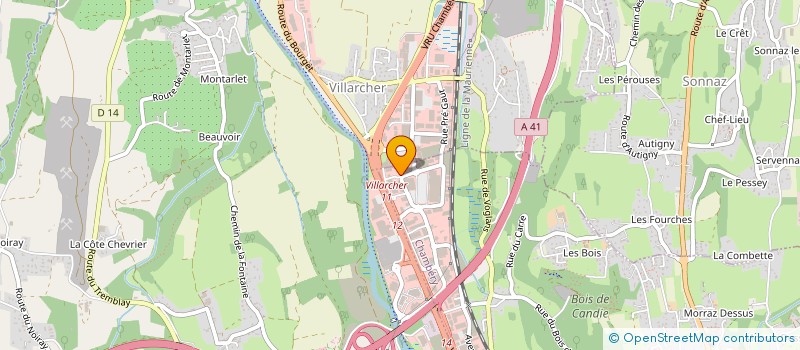 localisation de l'entreprise MANETH SPORT à CHAMBERY