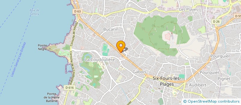 localisation de l'entreprise MANETTI EURL à SIX-FOURS-LES-PLAGES