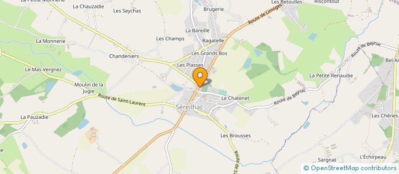 localisation de l'entreprise MANEV à SEREILHAC